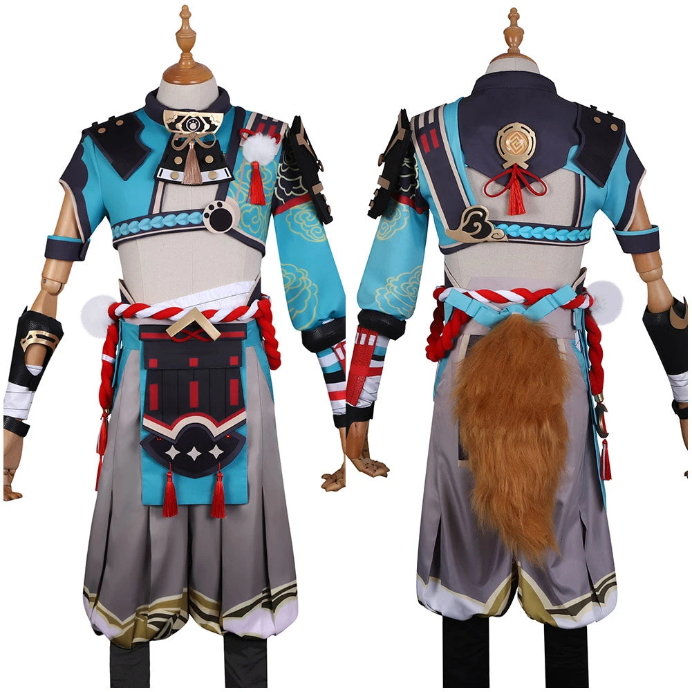 NewCosplay Genshin Impact Gorou Halloween Drive Thru Cosplay Costume 3 NewCosplay Genshin Impact Gorou Halloween Drive Thru Cosplay Costume