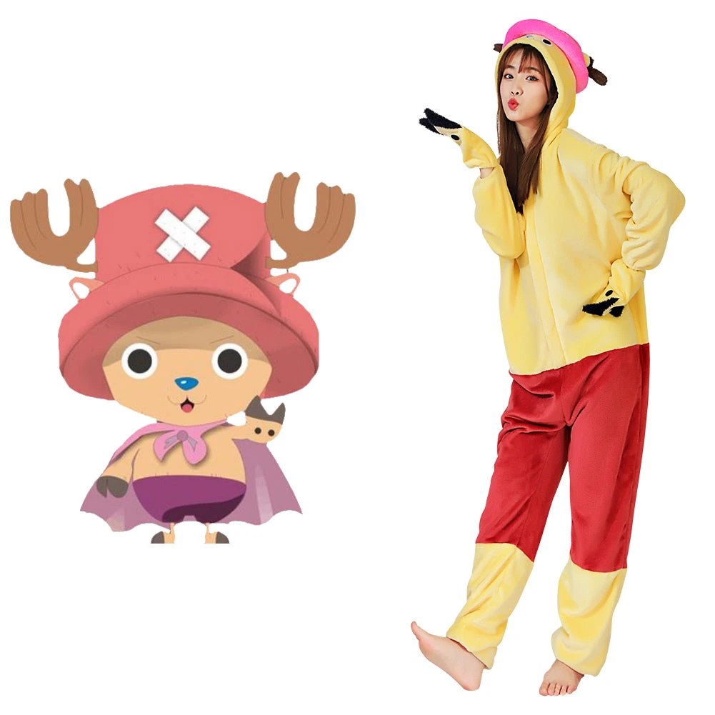 NewCosplay New Arrivals Anime One Piece ·Chopper Pajama Adult Unisex Onesies Polyester Sleepwear Pyjamas Halloween Carnival Costume Cosplay Costume 3 NewCosplay New Arrivals Anime One Piece ·Chopper Pajama Adult Unisex Onesies Polyester Sleepwear Pyjamas Halloween Carnival Costume Cosplay Costume