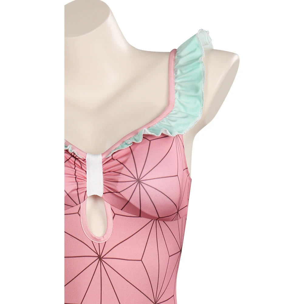 NewCosplay Demon Slayer Kamado Nezuko Bodysuit Swimwear Outfits Anime Cosplay Costume New Arrivals 10 NewCosplay Demon Slayer Kamado Nezuko Bodysuit Swimwear Outfits Anime Cosplay Costume New Arrivals