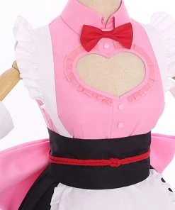 NewCosplay Demon Slayer Kanroji Mitsuri Maid Outfit Cosplay Costume 13 NewCosplay Demon Slayer Kanroji Mitsuri Maid Outfit Cosplay Costume