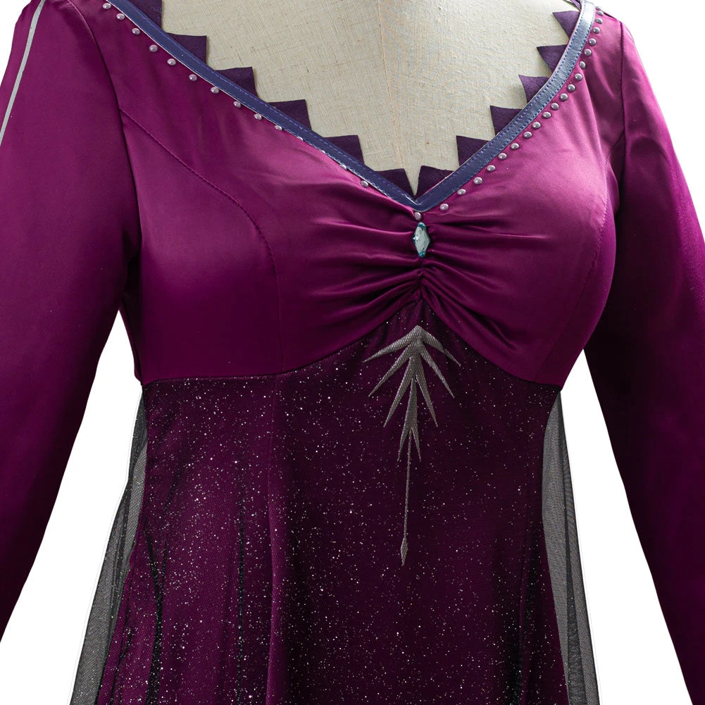 NewCosplay Frozen 2 Elsa Adult Outfit Purple Dress Cosplay Costume New Arrivals 9 NewCosplay Frozen 2 Elsa Adult Outfit Purple Dress Cosplay Costume New Arrivals