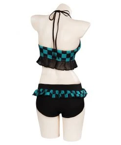 NewCosplay Anime Demon Slayer Kamado Tanjirou Swimwear Outfits Halloween Carnival Suit Cosplay Costume 17 NewCosplay Anime Demon Slayer Kamado Tanjirou Swimwear Outfits Halloween Carnival Suit Cosplay Costume