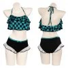 NewCosplay Anime Demon Slayer Kamado Tanjirou Swimwear Outfits Halloween Carnival Suit Cosplay Costume 1 NewCosplay Anime Demon Slayer Kamado Tanjirou Swimwear Outfits Halloween Carnival Suit Cosplay Costume