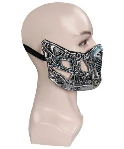 NewCosplay Mortal Kombat Sub-Zero Mask Masquerade Halloween Party Costume Props Cosplay Latex Masks Helmet