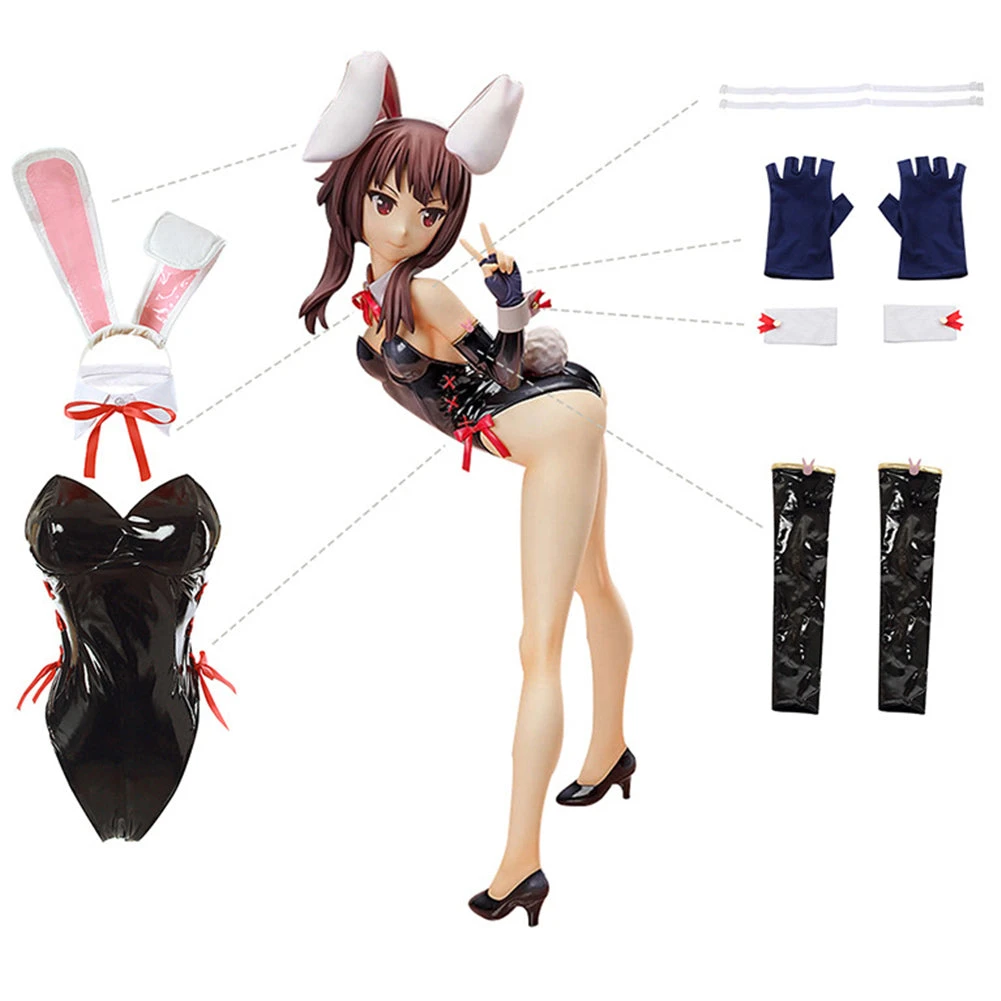 NewCosplay KonoSuba: God‘s Blessing On This Wonderful World! Megumin Bunny Girl Jumpsuit Outfits Halloween Carnival Suit Cosplay Costume New Arrivals 7 NewCosplay KonoSuba: God‘s Blessing On This Wonderful World! Megumin Bunny Girl Jumpsuit Outfits Halloween Carnival Suit Cosplay Costume New Arrivals