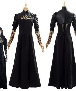 NewCosplay New Arrivals The Witcher Yennefer Party Black Long Dress Cosplay Costume
