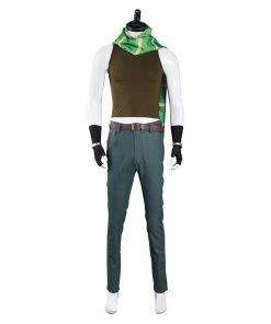 NewCosplay JoJo‘s Bizarre Adventure Part 2: Battle Tendency Joseph Joestar Cosplay Costume Pants Vest Outfits Halloween Carnival Suit