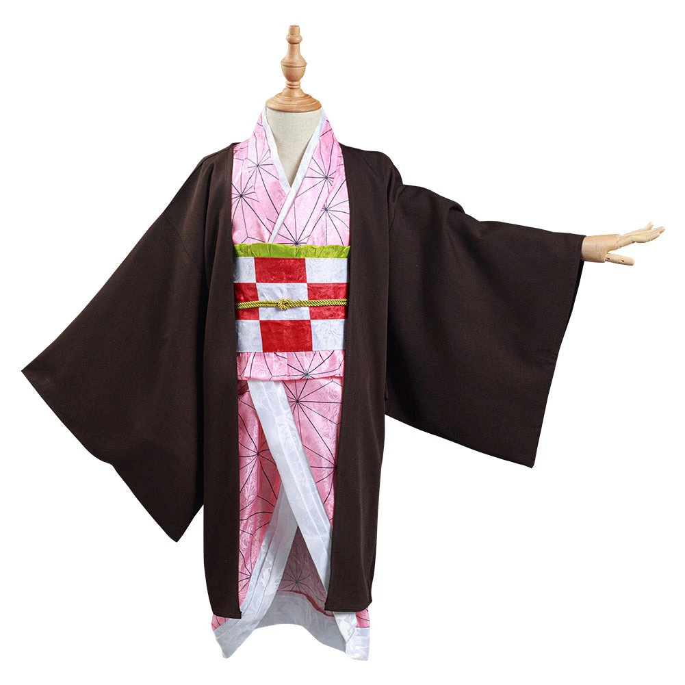 NewCosplay New Arrivals Demon Slayer: Kimetsu No Yaiba Kamado Nezuko Kids Kimono Anime Cosplay Costume 11 NewCosplay New Arrivals Demon Slayer: Kimetsu No Yaiba Kamado Nezuko Kids Kimono Anime Cosplay Costume