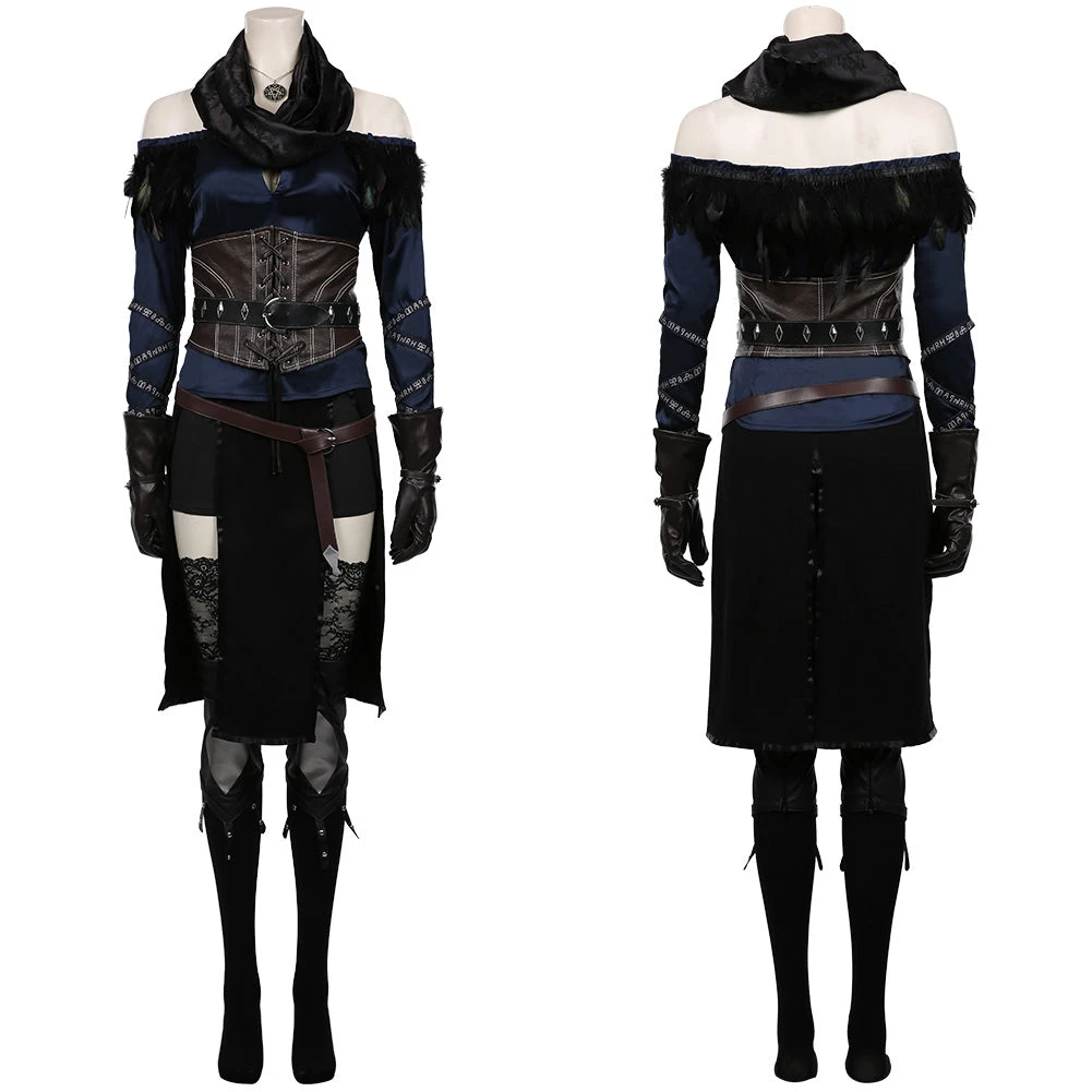 NewCosplay The Witcher 3: Wild Hunt Yennefer Top Skirt Outfits Halloween Carnival Suit Cosplay Costume 13 NewCosplay The Witcher 3: Wild Hunt Yennefer Top Skirt Outfits Halloween Carnival Suit Cosplay Costume