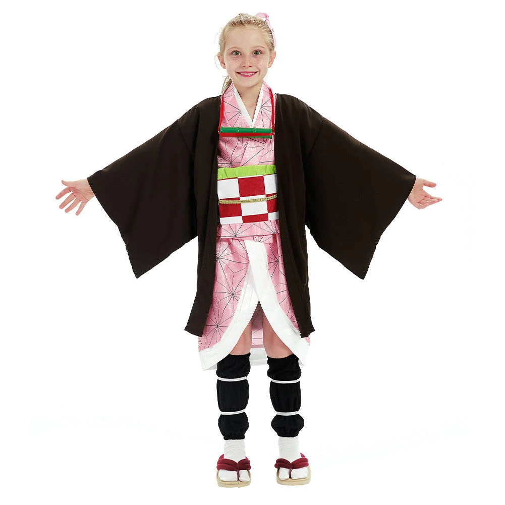 NewCosplay New Arrivals Demon Slayer: Kimetsu No Yaiba Kamado Nezuko Kids Kimono Anime Cosplay Costume 3 NewCosplay New Arrivals Demon Slayer: Kimetsu No Yaiba Kamado Nezuko Kids Kimono Anime Cosplay Costume
