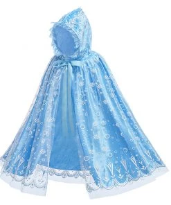 NewCosplay Frozen Princess Elsa Cloak Halloween Carnival Suit Cosplay Costume For Kids Children New Arrivals