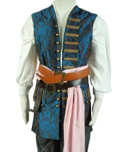 NewCosplay New Arrivals Pirates Of The Caribbean: On Stranger Tides Jack Sparrow Vest Cosplay Costume