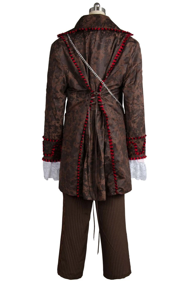 NewCosplay New Arrivals Alice In Wonderland Johnny Depp Mad Hatter Jacket Pants Tie 6 Pcs Cosplay Costume 5 NewCosplay New Arrivals Alice In Wonderland Johnny Depp Mad Hatter Jacket Pants Tie 6 Pcs Cosplay Costume