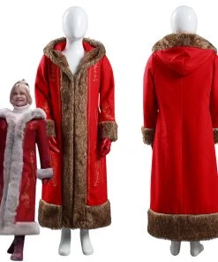 NewCosplay The Christmas Chronicles 2 Mrs. Claus Coat Gloves Outfits Halloween Carnival Suit Cosplay Costume For Kids Children New Arrivals