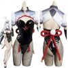 NewCosplay Genshin Impact Shen He Bunny Girls Original Design Cosplay Costume - Cossky® 1 NewCosplay Genshin Impact Shen He Bunny Girls Original Design Cosplay Costume - Cossky®
