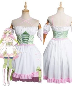 CosplaySky New Arrivals Demon Slayer: Kimetsu No Yaiba Mitsuri Kanroji Lolita Original Design Halloween Cosplay Costume