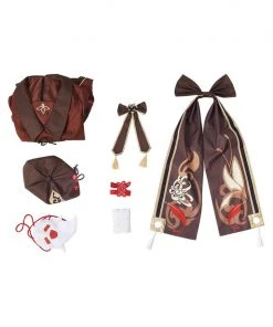 Cossky Genshin Impact Original Design Hutao Lolita Dress Cosplay Costume Outfits
