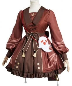 Cossky Genshin Impact Original Design Hutao Lolita Dress Cosplay Costume Outfits 15 Cossky Genshin Impact Original Design Hutao Lolita Dress Cosplay Costume Outfits