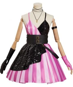 CosplaySky New Arrivals LoL Jinx Original Design Cosplay Costume Goth Lolita Dress Outfits-cossky®