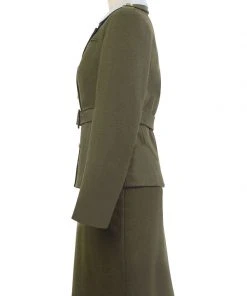 NewCosplay Captain America: The First Avenger Agent Peggy Carter Suit Cosplay Costume Version Green