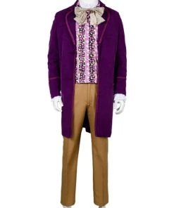 NewCosplay Willy Wonka And The Chocolate Factory 1971 Willy Wonka Outfits Cosplay Costume New Arrivals