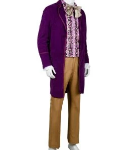 NewCosplay Willy Wonka And The Chocolate Factory 1971 Willy Wonka Outfits Cosplay Costume New Arrivals