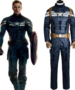 NewCosplay Captain America 2 The Winter Soldier Steve Rogers Uniform Outfit Cosplay Costume