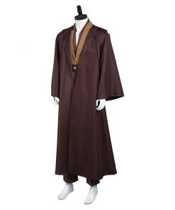 NewCosplay Adult Outfit For Jedi Costume Tunic Hooded Robe Anakin Skywalker Uniform Brown Version