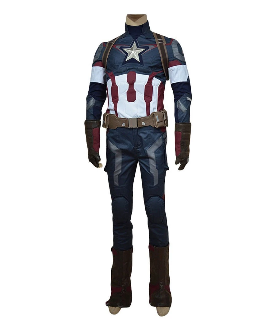 NewCosplay Avengers: Age Of Ultron Captain America Steve Rogers Uniform Outfit Cosplay Costume New Arrivals 3 NewCosplay Avengers: Age Of Ultron Captain America Steve Rogers Uniform Outfit Cosplay Costume New Arrivals