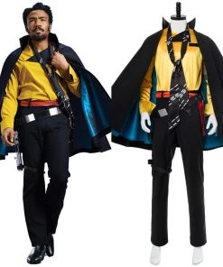 New Cosplaysky Solo: A Star Wars Story Lando Calrissian Outfit Cosplay Costume New Arrivals