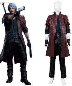 New Cosplaysky Devil May Cry V DMC5 Dante Aged Outfit Leather Cosplay Costume New Arrivals