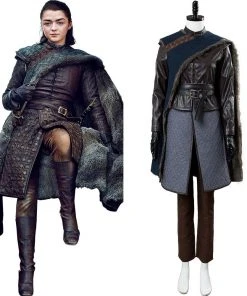 CosplaySky Game Of Thrones Season 8 S8 Arya Stark Outfit Cosplay Costume New Arrivals
