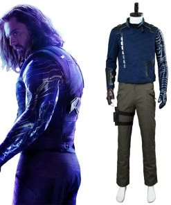 New Cosplaysky Avengers 3 : Infinity War Winter Soldier Outfit Suit James Buchanan Barnes Cosplay Costume