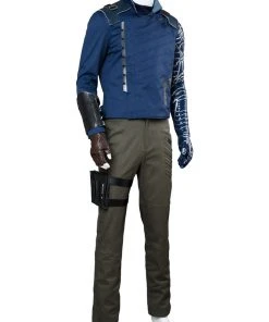 New Cosplaysky Avengers 3 : Infinity War Winter Soldier Outfit Suit James Buchanan Barnes Cosplay Costume