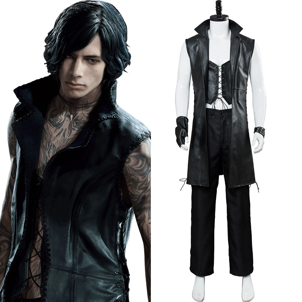 New Cosplaysky New Arrivals Devil May Cry 5 Mysterious Man Vitale V Cosplay Costume Version Two 3 New Cosplaysky New Arrivals Devil May Cry 5 Mysterious Man Vitale V Cosplay Costume Version Two