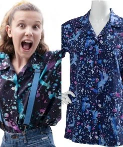 CosplaySky Stranger Things 3 Eleven T-shirt Cosplay Costume