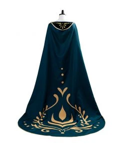 NewCosplay Frozen 2 Queen Anna Coronation Gown Dark Green Dress Cosplay Costume 20 NewCosplay Frozen 2 Queen Anna Coronation Gown Dark Green Dress Cosplay Costume