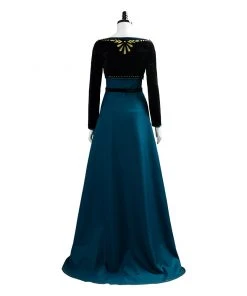NewCosplay Frozen 2 Queen Anna Coronation Gown Dark Green Dress Cosplay Costume 24 NewCosplay Frozen 2 Queen Anna Coronation Gown Dark Green Dress Cosplay Costume