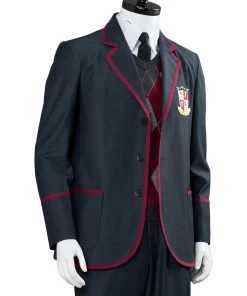 CosplaySky The Umbrella Academy School Uniform Boys Luther Spaceboy School Outfit Cosplay Costume New Arrivals