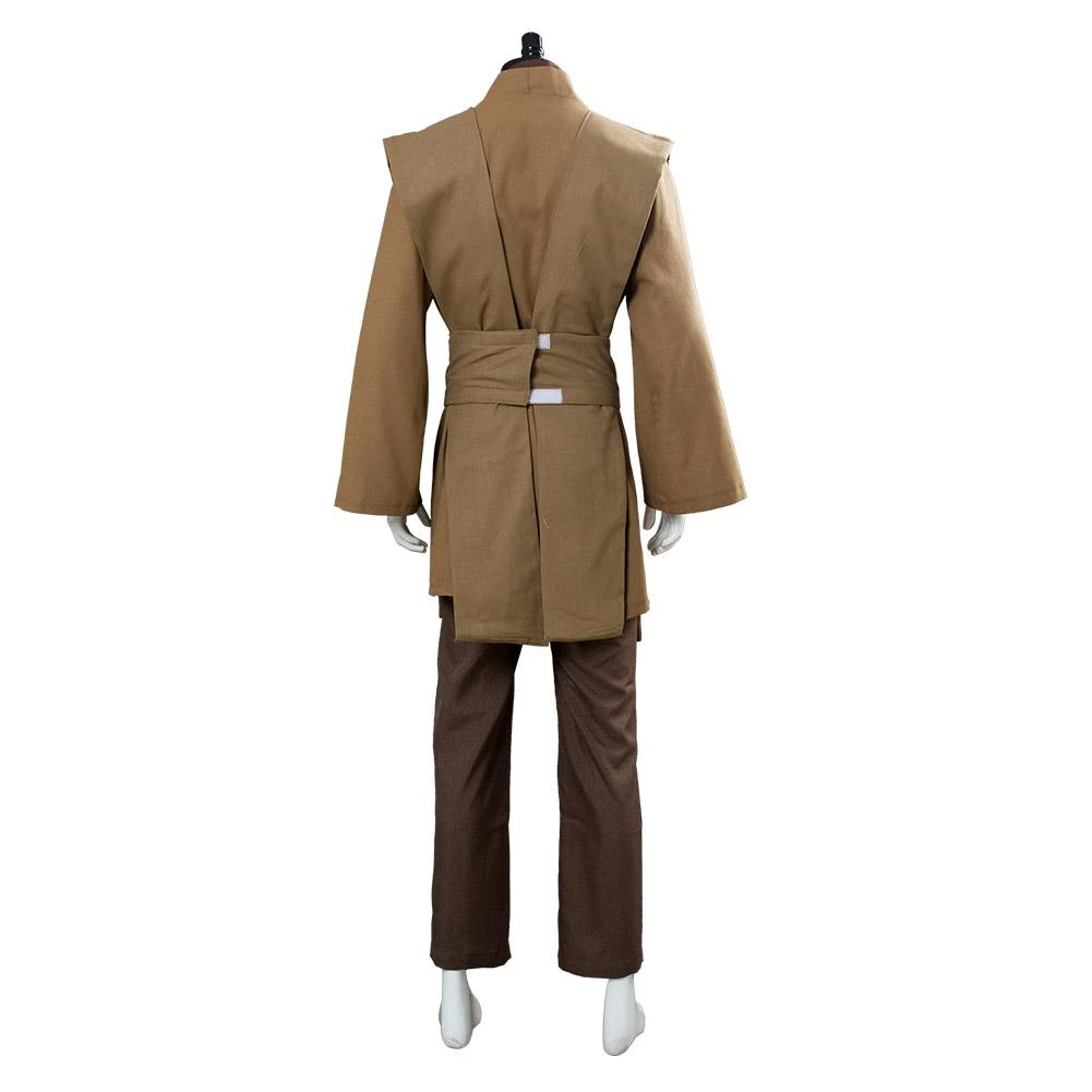 CosplaySky Star Wars Obi Wan Kenobi Jedi Cosplay Costume Brown Version No Cloak 7 CosplaySky Star Wars Obi Wan Kenobi Jedi Cosplay Costume Brown Version No Cloak