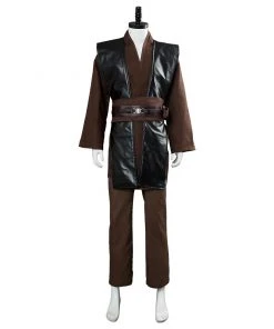 CosplaySky Star Wars Mens Jedi Anakin Skywalker Cosplay Costume Knight Tunic Uniform Brown Vision