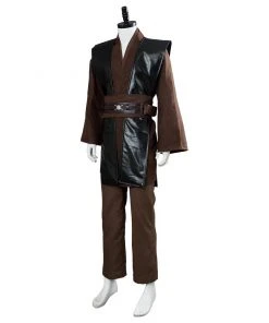 CosplaySky Star Wars Mens Jedi Anakin Skywalker Cosplay Costume Knight Tunic Uniform Brown Vision