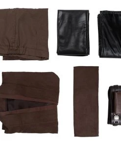CosplaySky Star Wars Mens Jedi Anakin Skywalker Cosplay Costume Knight Tunic Uniform Brown Vision