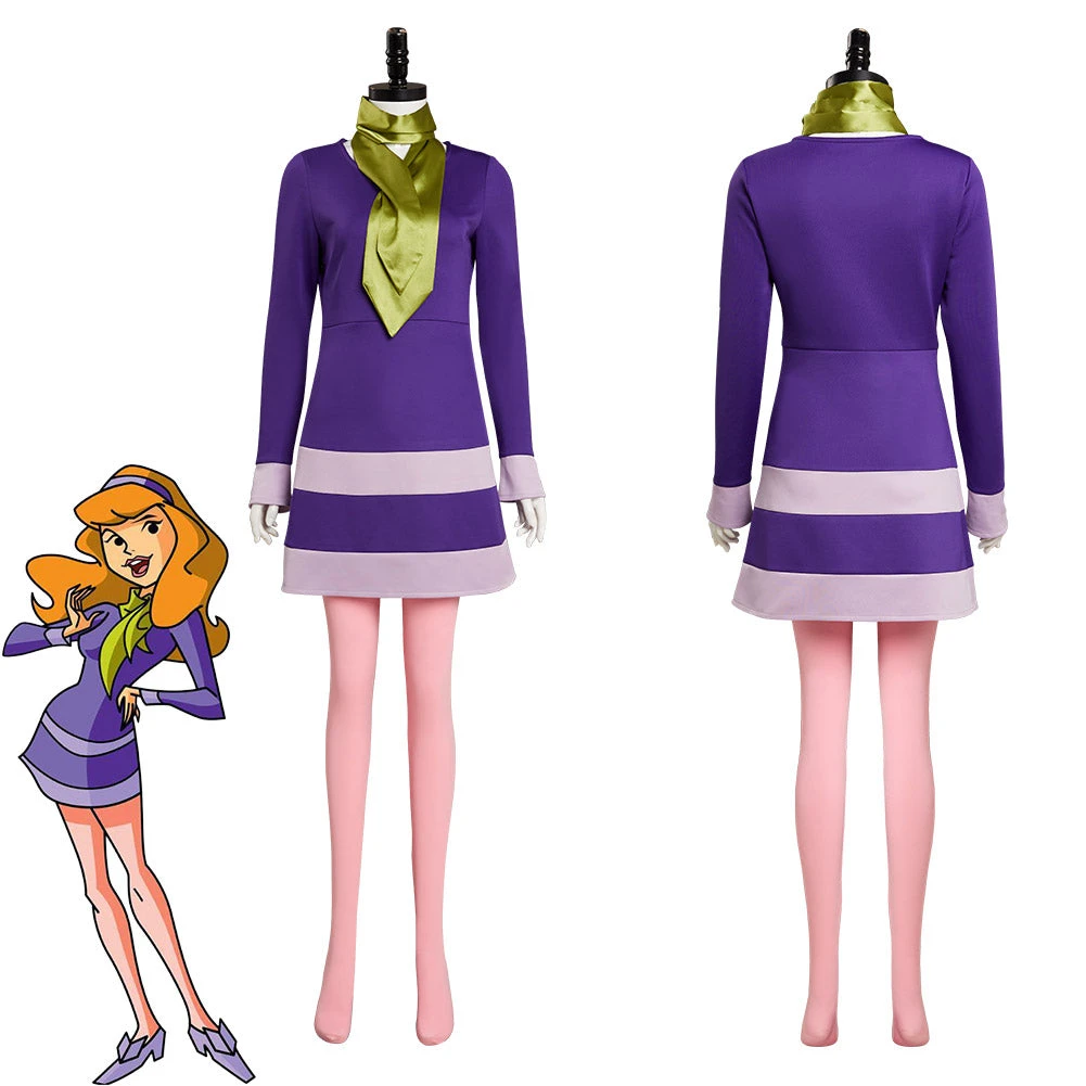 Cosplaygift New Arrivals Scooby Doo! Where Are You? Daphne Blake Cosplay Costume Dress Outfits 3 Cosplaygift New Arrivals Scooby Doo! Where Are You? Daphne Blake Cosplay Costume Dress Outfits