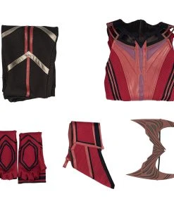 NewCosplay Wandavision Scarlet Witch Cosplay Costume Mask Outfits Halloween Carnival Suit New Arrivals