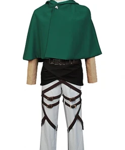 NewCosplay Attack On Titan Shingeki No Kyojin Scouting Legion Rivaille With Cape Cosplay Costume