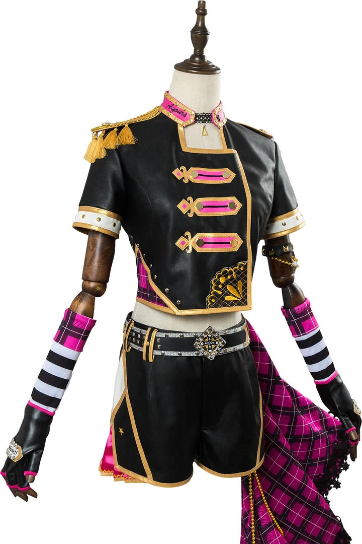 NewCosplay Love Live! Sunshine!! Aqours Sakurauchi Riko Punk Rock Outfit Cosplay Costume 10 NewCosplay Love Live! Sunshine!! Aqours Sakurauchi Riko Punk Rock Outfit Cosplay Costume