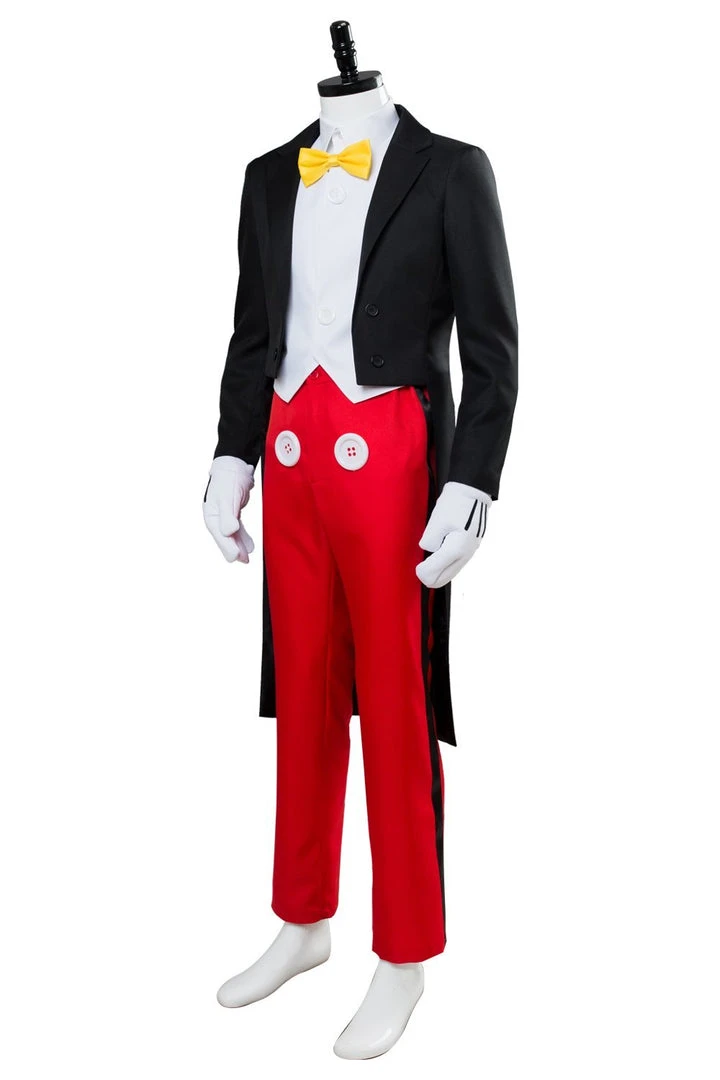New Cosplaysky Disney Mickey Mouse Adult Dinner Tuxedo Suit Halloween Cosplay Costume New Arrivals 6 New Cosplaysky Disney Mickey Mouse Adult Dinner Tuxedo Suit Halloween Cosplay Costume New Arrivals
