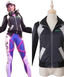 Cossky Overwatch D.Va DVA Hana Song Cosplay Costume Shooting Star Outfit