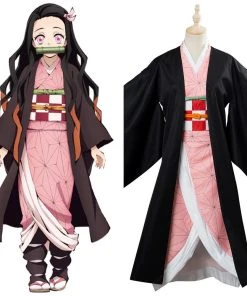 CosplaySky New Arrivals Demon Slayer Kamado Nezuko Cosplay Costume Kimono Anime Cosplay Outfits